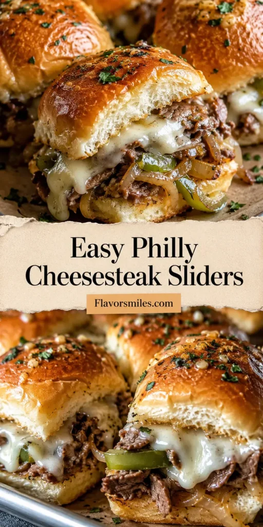 Easy Philly Cheesesteak Sliders